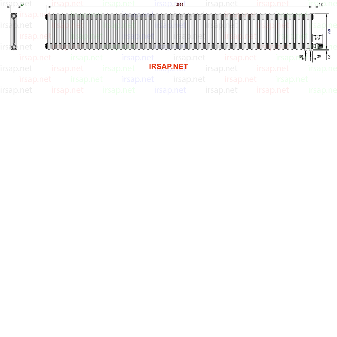 Радиатор IRSAP Tesi 20565/59 T26 CL 01